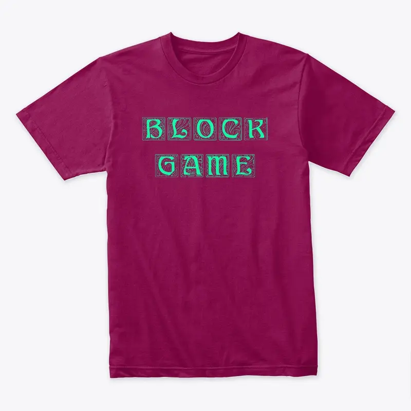 Block Game - Green Medieval Text